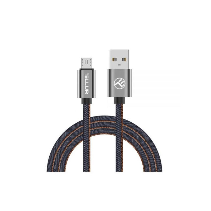 Tellur Data cable, USB to Micro USB, 1m denim