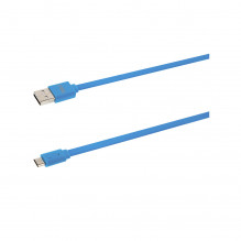 „Tellur Data“ kabelis, USB į „Micro USB“, 1 m mėlynas
