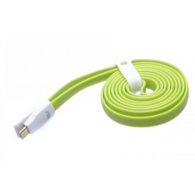 „Tellur“ duomenų kabelis magnetinis USB į mikro USB 1,2 m žalias