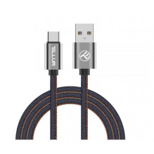 Tellur Data cable, USB to Type-C, 1m Denim