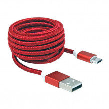 Sbox USB- Micro USB M / M 1,5m USB-10315R raudona