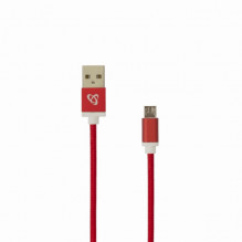 Sbox USB- Micro USB M / M 1.5m USB-10315R red