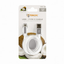 Sbox USB-TYPEC-15W USB- Type C M / M 1,5m Coconut White