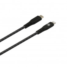 Tellur Green Data cable Type-C to Lightning 3A PD60W 1m nylon black