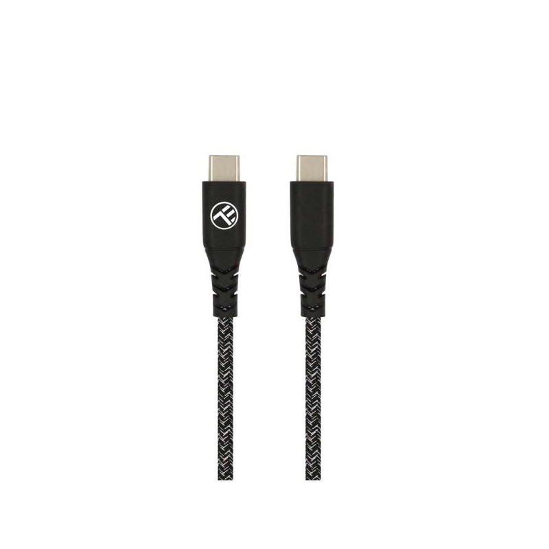 Tellur Green Data cable Type-C to Type-C 3A PD60W 1m nylon black