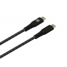 Tellur Green Data cable Type-C to Type-C 3A PD60W 1m nylon black