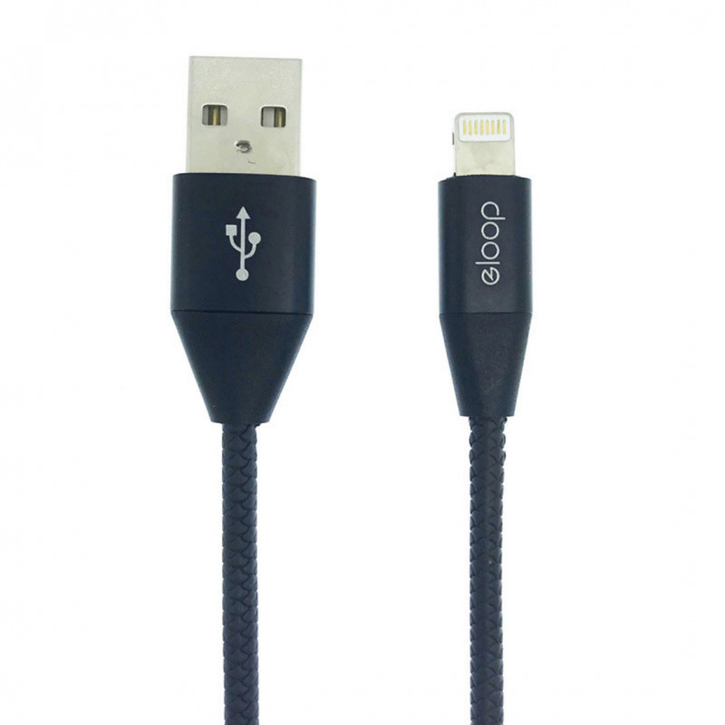 Orsen S31 Lightning Cable 2.1A 1.2m juodas