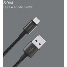Orsen S9M USB A ir Micro 2.1A 1m juoda