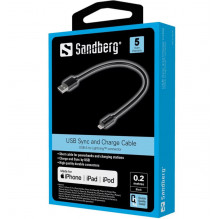 Sandberg 441-40 USB Lightning MFI 0.2m Black