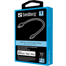 Sandberg 441-40 USB Lightning MFI 0,2m juodas