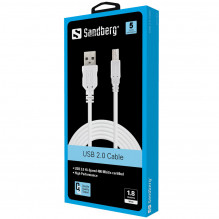 Sandberg 502-78 USB 2.0 A-B male 1.8m