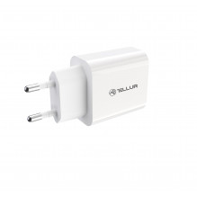 Tellur USB-A sieninis įkroviklis 18W su QC3.0 White