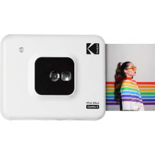 Kodak Mini Shot 3 kvadratinis momentinis fotoaparatas ir spausdintuvas baltos spalvos