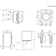 Įmontuojama skalbimo mašina-džiovyklė Electrolux EW7W368SI