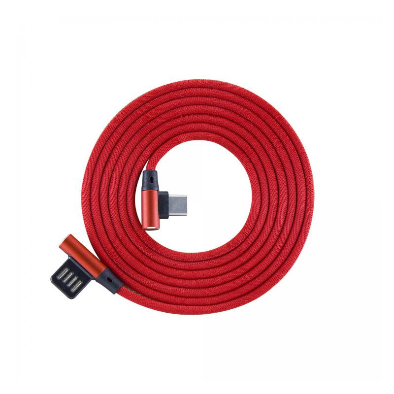 Sbox USB- Type-C 90 m / m 1.5m Type-C-90R strawberry red