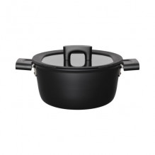 Pot with lid Fiskars Hard Face 1052227, 3.5L/ 22cm