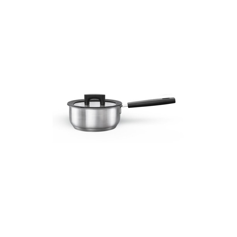 Stainless steel pot for stewing Fiskars Hard Face 1052239, 1.8 L/ 18 cm
