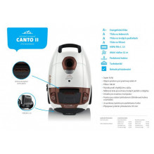 Vacuum cleaner with bags ETA349290020 Canto II, white