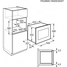 Įmontuojama mikrobangų krosnelė Electrolux LMS2203EMX