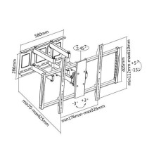 Sunne Wall Mount 60-100-EA 60-100 &quot; Maximum weight (capacity) 80 kg Black