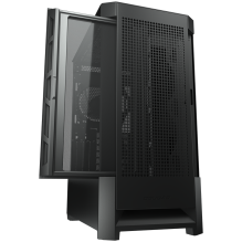 COUGAR | Case Airface Black | PC Case | Mid Tower / Mesh Front Panel / 1 x 120mm Fan / TG Left Panel / Black