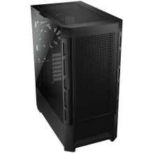 COUGAR | Case Airface Black | PC Case | Mid Tower / Mesh Front Panel / 1 x 120mm Fan / TG Left Panel / Black