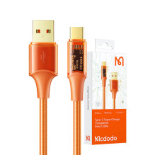 USB į USB-C laidas, Mcdodo CA-2091, 6A, 1,2 m (oranžinė)