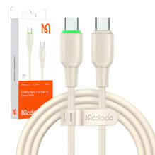 USB-C ir USB-C laidas Mcdodo CA-4770 65W 1,2 m (smėlio spalvos)