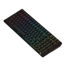 Belaidė mechaninė klaviatūra Royal Kludge RK98 RGB, raudonas jungiklis (juodas)