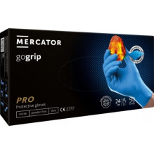 Mercator Gogrip blue nitrile gloves, 50 pieces, size s