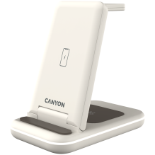 CANYON wireless charger WS-304 15W 2in1 Cosmic Latte