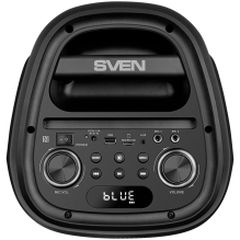 Garsiakalbis SVEN PS-800, juodas (100W, TWS, Bluetooth, FM, USB, microSD, LED ekranas, 4400mA*h)