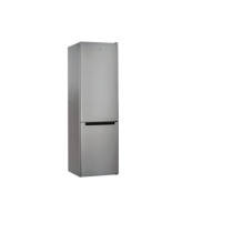 201 cm aukščio sidabrinės spalvos šaldytuvas su šaldikliu Indesit LI9 S2E S