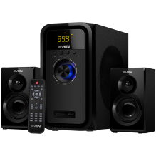 Garsiakalbiai SVEN MS-2051, juodi (55W, FM, USB/ SD, ekranas, RC, Bluetooth)