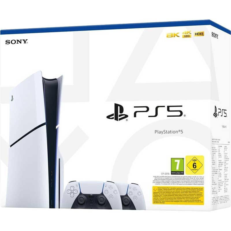 Konsolė Sony Playstation 5 Slim Disc Version + 2x Dual Sense EU
