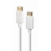 CABLE DISPLAY PORT 1.8M / WHITE CC-DP2-6-W GEMBIRD