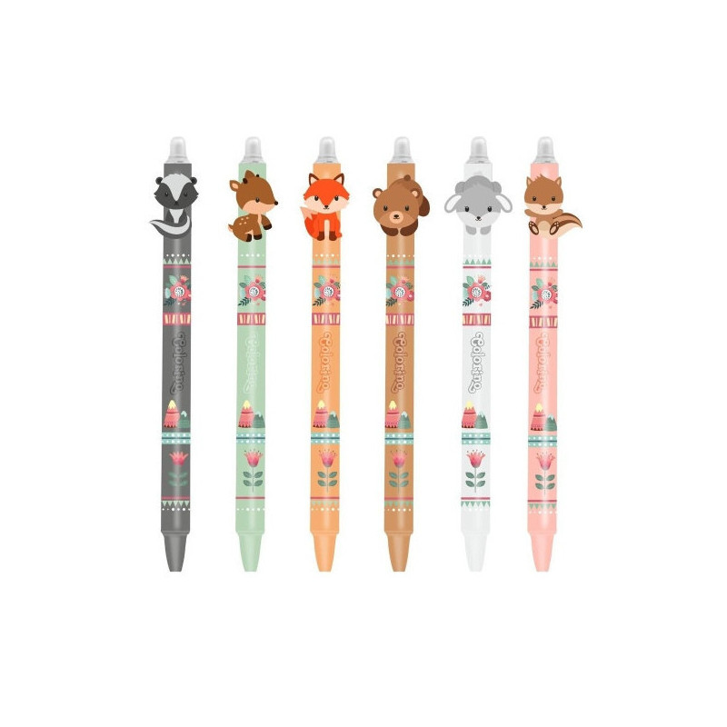Automatic ballpoint pen Colorino Little Foxes