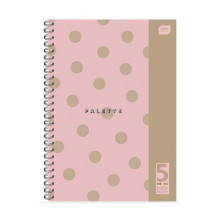 Notebook with spiral, tabs...