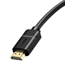 „Baseus“ 2x HDMI 2.0 4K 30 Hz kabelis, 3D, HDR, 18 Gbps, 8 m (juodas)