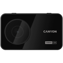 CANYON car recorder DVR25GPS WQHD 2.5K 1440p Wi-Fi GPS Black