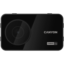 Canyon DVR10GPS, 3,0 colių IPS (640x360), FHD 1920x1080@60fps, NTK96675, 2 MP CMOS Sony Starvis IMX307 vaizdo jutiklis, 