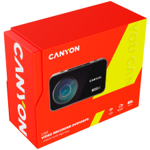 CANYON car recorder DVR10GPS FullHD 1080p Wi-Fi GPS Black