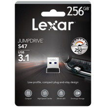 MEMORY DRIVE FLASH USB3 256GB / S47 LJDS47-256ABBK LEXAR