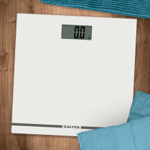 Salter 9205 WH3RLarge Display Glass Electronic Bathroom Scale - White