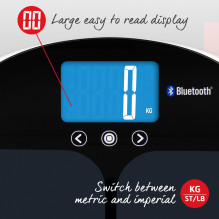 Salter 9192 BK3R Curve Bluetooth Smart Analyzer Vonios svarstyklės juodos