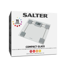 Kompaktiškos elektroninės vonios svarstyklės Salter 9081 SV3R grūdinto stiklo
