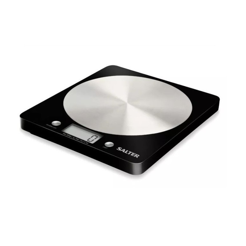 Salter 1036 BKSSDR Disc elektroninės skaitmeninės virtuvės svarstyklės juodos