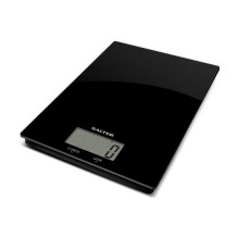 Salter 1170 BKDRCEU16 Ultra Slim Glass Digital Kitchen Scale - Black
