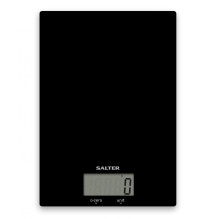 Salter 1170 BKDRCEU16 itin plonos stiklinės skaitmeninės virtuvės svarstyklės – juodos