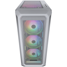 COUGAR | Archon 2 Mesh RGB (White) | PC Case | Mid Tower / Mesh Front Panel / 3 x ARGB Fans / 3mm TG Left Panel